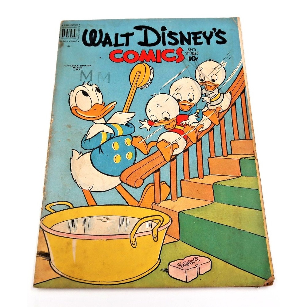 1951 Dell - WALT DISNEY'S COMICS AND STORIES Comic Book - Feb # 125 Donald Duck